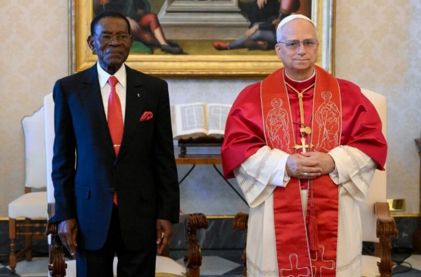  Papa Leão XIV na Guiné Equatorial com encontro marcado com o Presidente Teodoro Obiang, no poder desde 1979