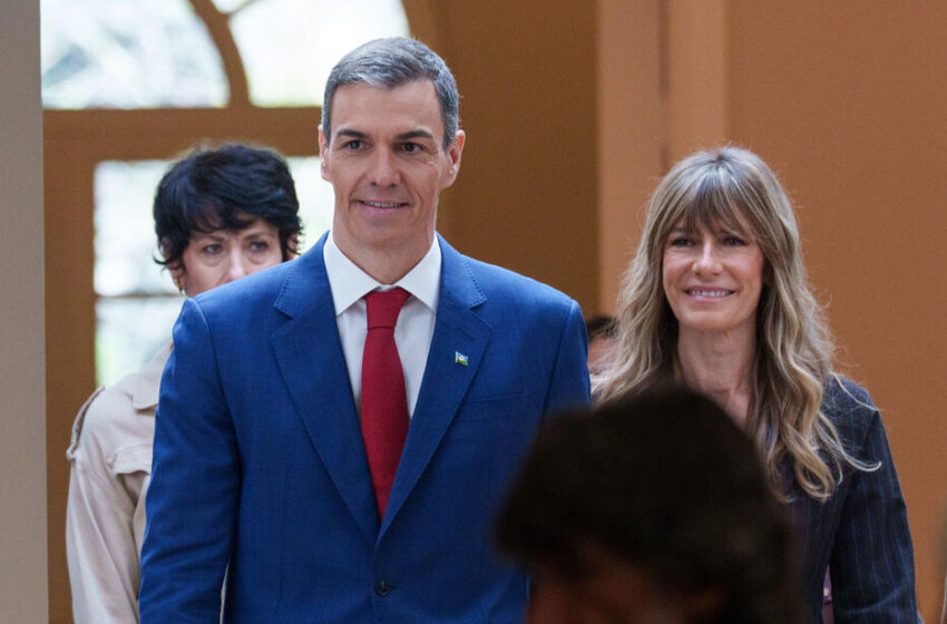  Mulher de Pedro Sánchez vai a julgamento por corrupção e fica proibida de sair de Espanha