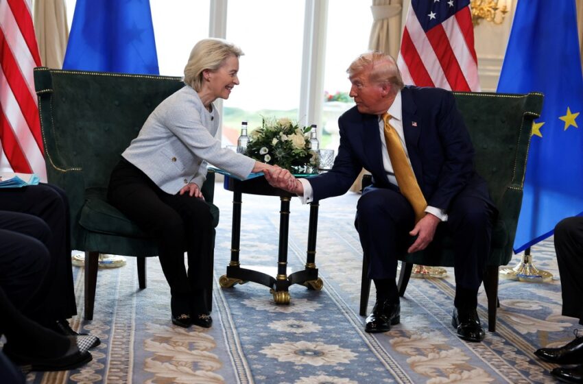  EUA e União Europeia fecham acordo comercial com tarifa geral de 15%