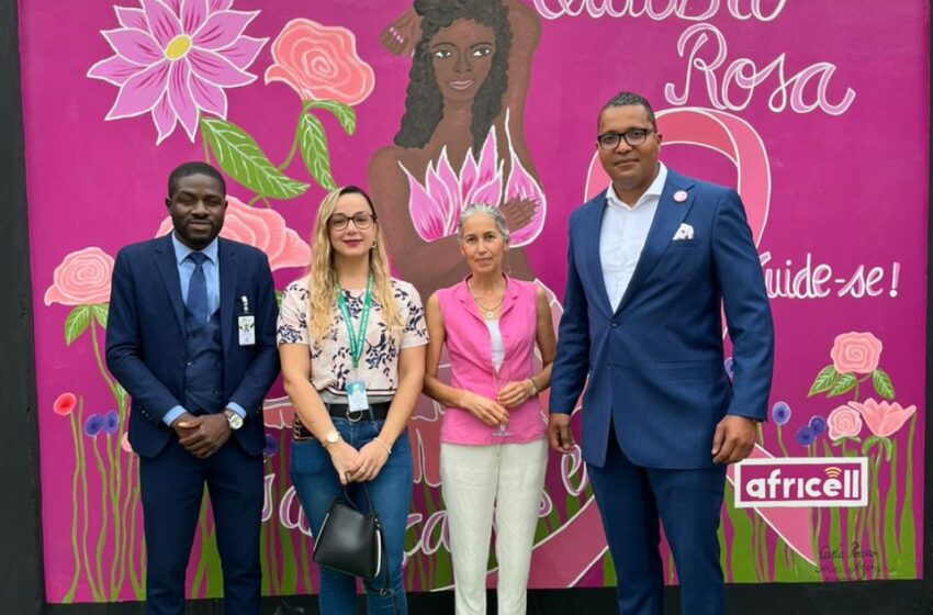  Africell inaugura mural em Benguela em apoio à luta contra o cancro da mama