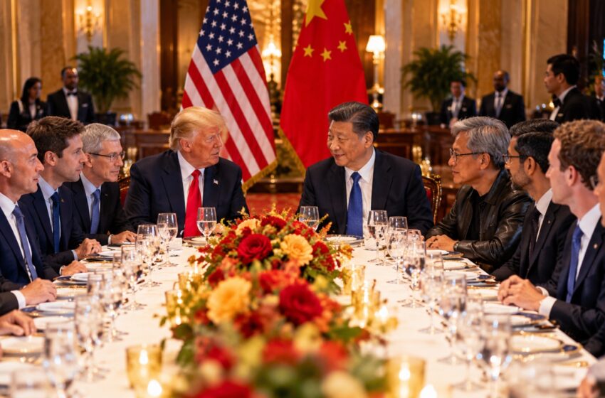  Ideia do pacto de Trump com a indústria da IA nasceu num jantar de Estado com Xi Jinping